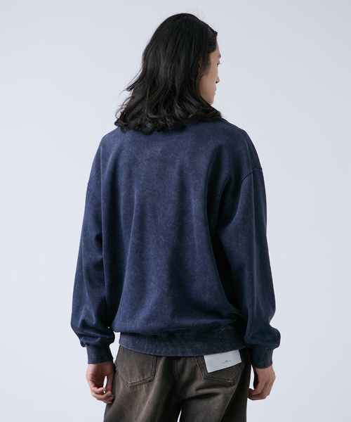 B.C STOCK(ベーセーストック)の「ピグメント加工 プリントスウェット(スウェット・メンズ・ブラック/ベージュ/ネイビー/グリーン・MEDIUM/LARGE)」の20枚目の写真