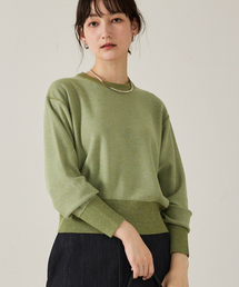 qualite | 【スウェット気分で着られる】スパンコールニット/秋服/冬服(ニット/セーター)