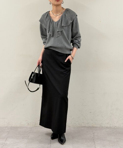 セール】フリルカラーニット（ニット/セーター）｜LOUNGEDRESS