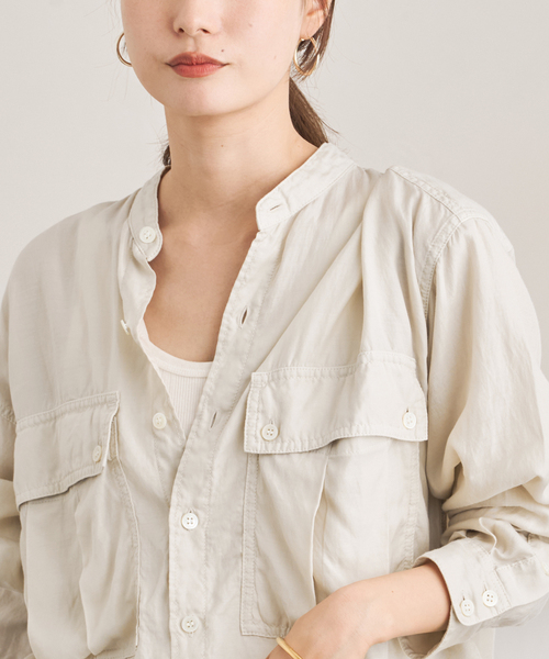 キュプラコットンガーメントダイシャツ(シャツ/ブラウス)|FRAMeWORK キュプラコットンガーメントダイシャツ(シャツ/ブラウス)|FRAMeWORK