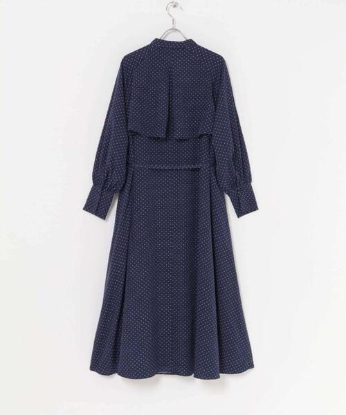 セール】『WEB限定』ドットプリントケープワンピース（ワンピース