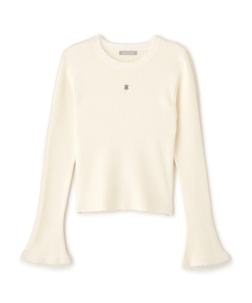 JILL by JILL STUART（ジルバイジルスチュアート）の「◇フェザーヤーン配色ニット（ニット/セーター・レディース・ホワイト/ブラック/ピンク系その他・FREE）」の10枚目の写真
