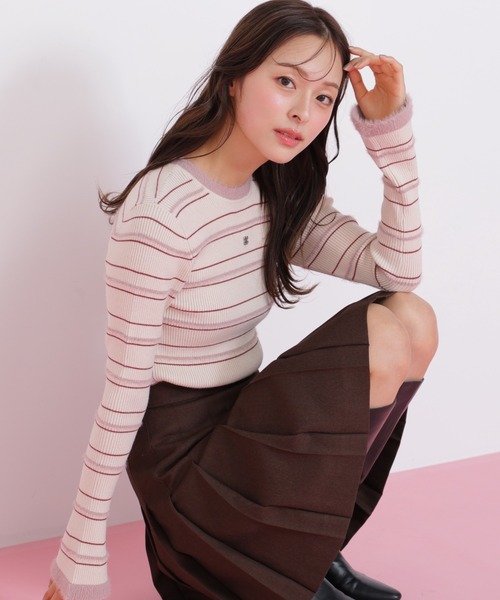 ジルバイジルスチュアート ペールトーン 春ニット 新品未使用 フリーサイズ JILL by JILL STUART（ジルバイジルスチュアート）の「◇パールツキ