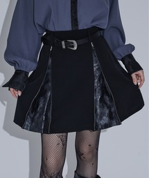 Ellno de Mavie（エルノデメヴィ）の「2wayジップインバーテッドプリーツミニスカパン（スカート）」