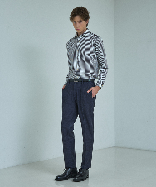 ABAHOUSE(アバハウス)の「【ON/OFF兼用】360°ストレッチ ロンドンストライプ ワイドカラーシャツ / FLEX SHIRTS(ビジネスシャツ・メンズ・ブラウン系その他/ライトグレー/ネイビー・44/46/48/50)」の13枚目の写真