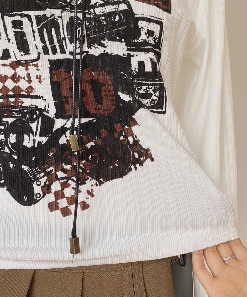 .KOM(ドットコム)の「A'GEM/9 × .kom 『.KOM/ドットケーオーエム』レイヤードカットソー(Tシャツ/カットソー・レディース・ブラック/カーキ/グレー/グリーン・S)」の15枚目の写真