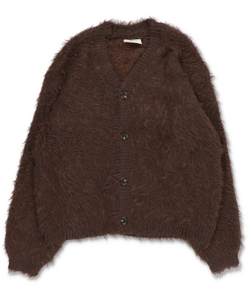 SPINNS（スピンズ）の「モヘアライクシャギーニットカーディガン/シンプル/無地（カーディガン/ボレロ・メンズ・グレー/ブラック/ブラウン・ONESIZE）」の11枚目の写真