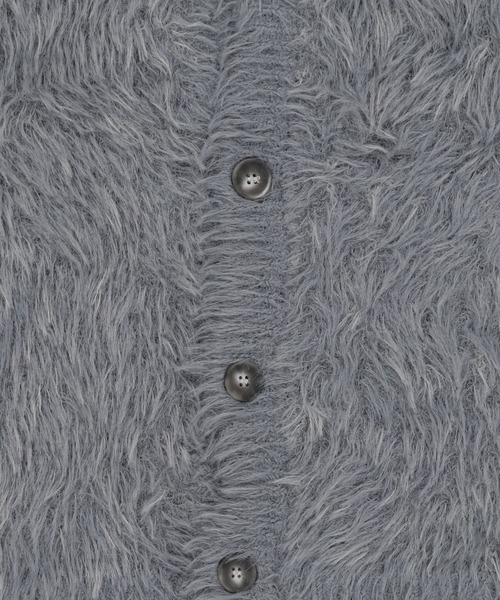 SPINNS（スピンズ）の「モヘアライクシャギーニットカーディガン/シンプル/無地（カーディガン/ボレロ・メンズ・グレー/ブラック/ブラウン・ONESIZE）」の14枚目の写真