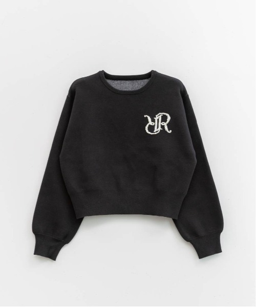 セール】パール＆ビジューロゴニットプルオーバー（ニット/セーター