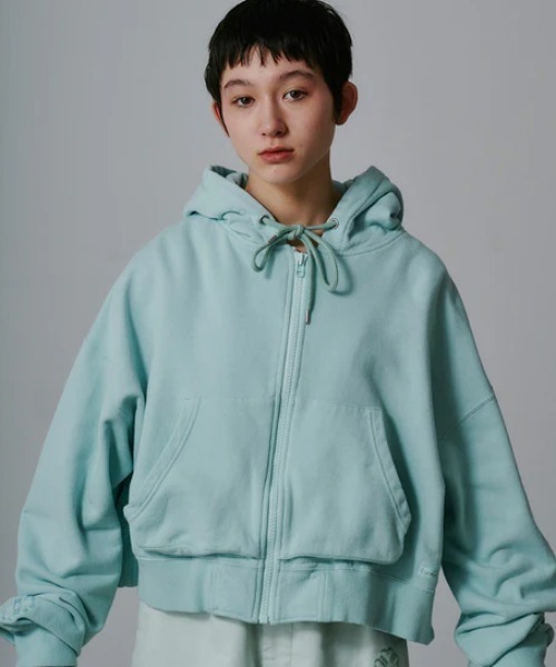 FACETASM ファセッタズム ZIPPER WAFFLE HOODIE FACETASM/ファセッタズム/CROPPED ZIP-UP HOODIE（パーカー