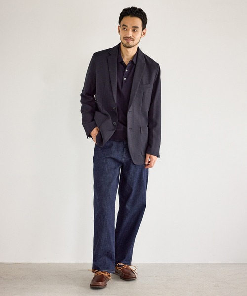 JUN STANDARD PICKS(ジュンスタンダードピックス)の「シルキータッチニットポロ(ポロシャツ・メンズ・ネイビー/ブラック・LL/L/M/S)」の17枚目の写真