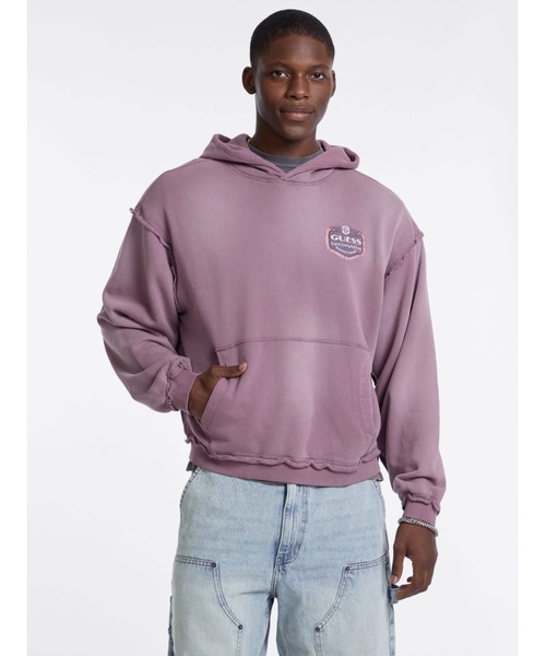 GUESS×ALCHEMIST ペイズリー柄アノラックパーカー美品Lサイズ ゲス アウトレット GUESS ゲス タイダイ スウェット フーディー
