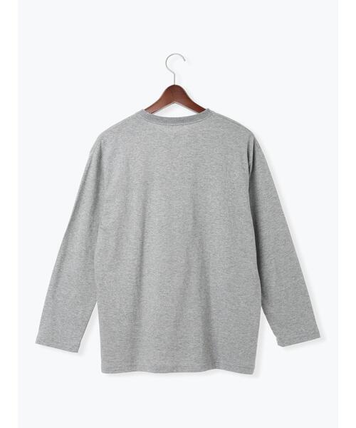 Te chichi（テチチ）の「【Disney】ミッキー/配色ロゴロンT（Tシャツ/カットソー・レディース・グレー/ブラウン/ネイビー・F）」の14枚目の写真