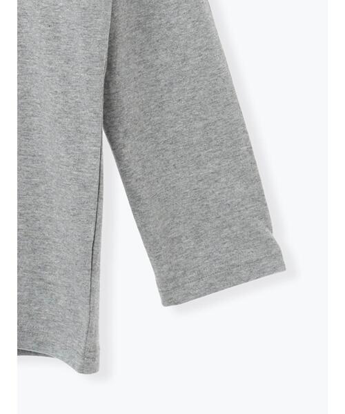 Te chichi（テチチ）の「【Disney】ミッキー/配色ロゴロンT（Tシャツ/カットソー・レディース・グレー/ブラウン/ネイビー・F）」の12枚目の写真