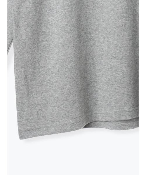 Te chichi（テチチ）の「【Disney】ミッキー/配色ロゴロンT（Tシャツ/カットソー・レディース・グレー/ブラウン/ネイビー・F）」の11枚目の写真