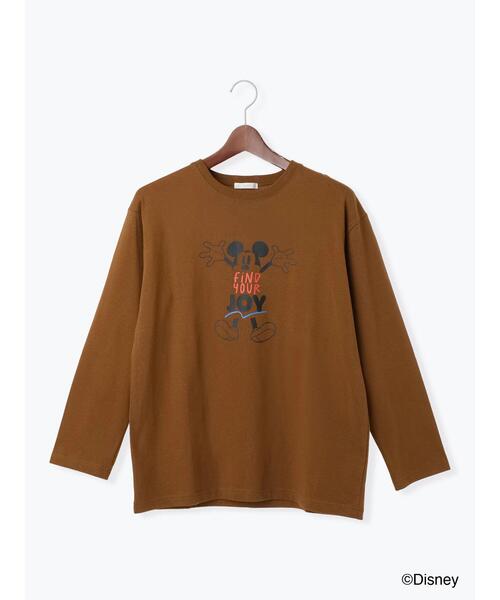 セール】【Disney】ミッキー/配色ロゴロンT（Tシャツ/カットソー）｜Te