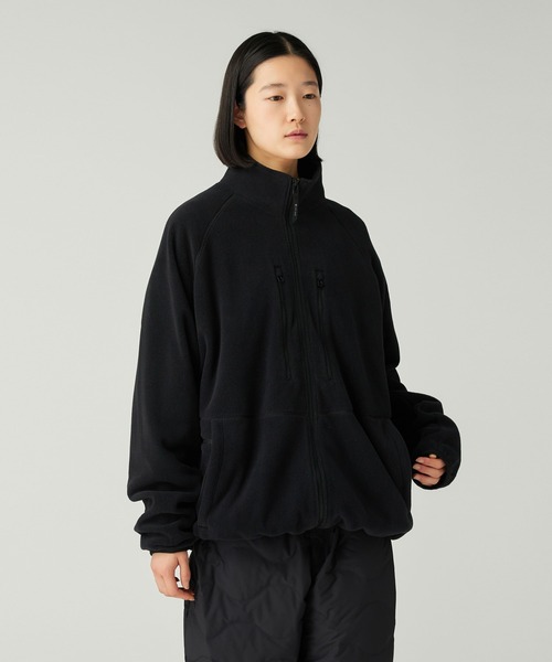 Snow Peak（スノーピーク）の「Snow Peak / Water-Repellent Fleece Jacket 撥水 フリースジャケット（パーカー・メンズ・ライトグレー/ブラック/オレンジ・M/L/XL/S）」の2枚目の写真