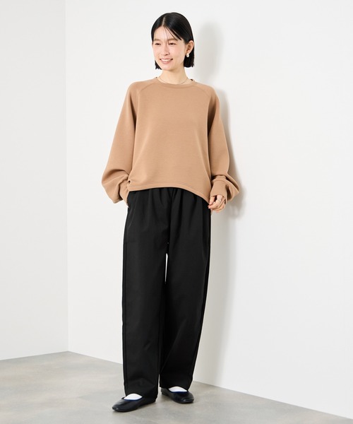Mac-House(マックハウス)の「Idnes ギャバドロストテーパードパンツ(その他パンツ・レディース・グレー/ブラック・M/L)」の16枚目の写真