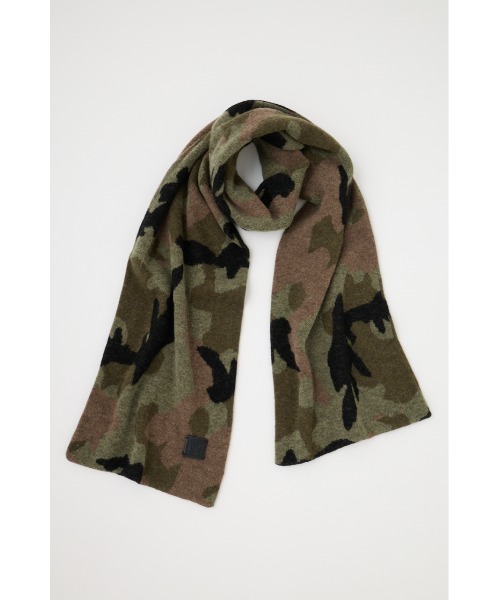 MOUSSY（マウジー）の「PATTERN ニットスカーフ（バンダナ/スカーフ・レディース・カーキ/ブラウン・FREE）」の9枚目の写真