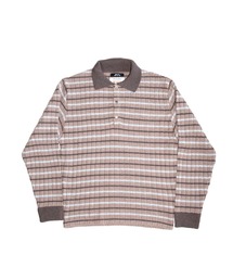 RIBBED KNIT POLO SHIRT