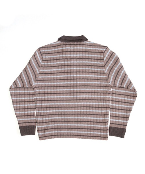 RICE NINE TEN(ライスナインテン)の「RIBBED KNIT POLO SHIRT(ニット/セーター・メンズ・ベージュ・1/2)」の2枚目の写真