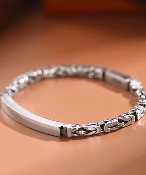 AlbatrosS シルバー プレートチェーンブレスレット AlbatrosS様専用