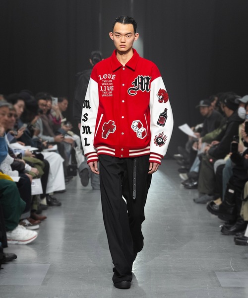 MSML(エムエスエムエル)の「WIDE FLARE SLACKS(スラックス・メンズ・グレー/ブラック・M/L/XL)」の1枚目の写真
