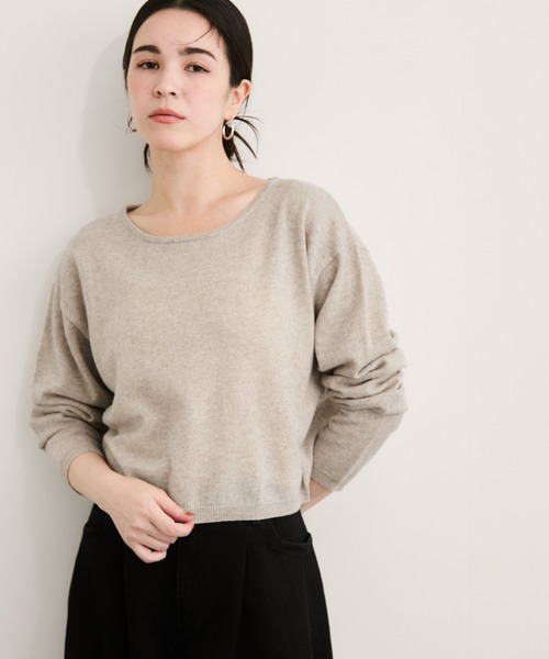 le cercle ADAM ET ROPE'(ルセルクルアダムエロペ)の「カシミア混ニットアンサンブル(アンサンブル・レディース・ホワイト系/ベージュ系・FREE)」の12枚目の写真
