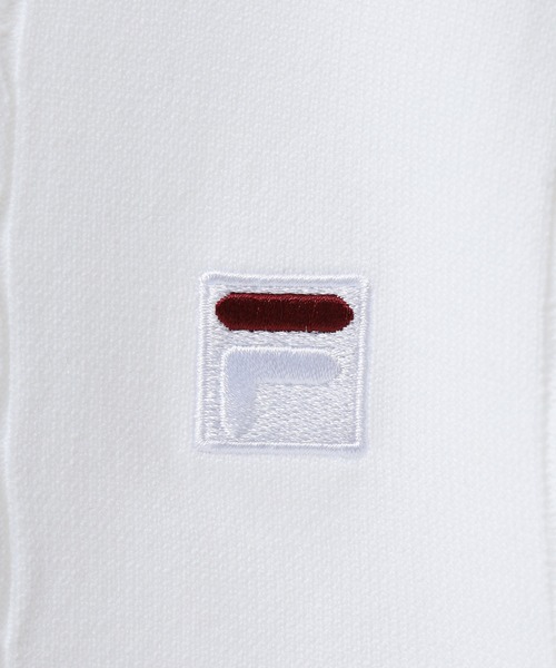 FILA(フィラ)の「FILA L/S KNIT SHIRTS フィラ Vネック 12Gケーブルニット長袖ポロシャツ(ポロシャツ・レディース・ホワイト/ネイビー/ワイン・M/L/XL)」の12枚目の写真