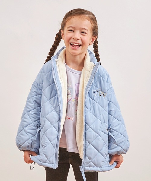 KP（ケーピー）の「【5WAY】フリースライナー付き中綿ジャケット（その他アウター・キッズ・ライトピンク/ブラック/サックスブルー・120cm/140cm/160cm/130cm/150cm）」の5枚目の写真