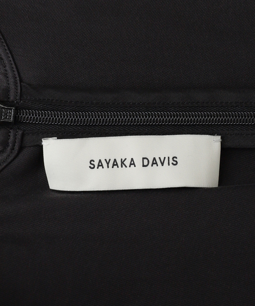 SAYAKADAVIS（サヤカディヴィス）の「SAYAKA DAVIS DRAPED WAIST DRESS VDR11-CST：ワンピース（ワンピース・レディース・ブラック・SMALL）」の12枚目の写真