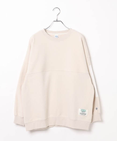 LEPSIM(レプシィム)の「【DISCUS/ディスカス】フリースパッチプルオーバー 595488(その他トップス・レディース・ブラック/アイボリー/レッド/ブラウン・FREE)」の2枚目の写真