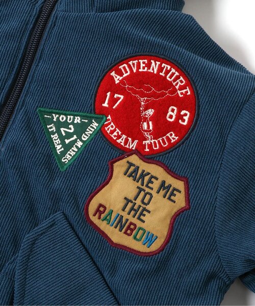 F.O.KIDS(エフオーキッズ)の「【ジュニア対応】裏ボアマウンテンジャケット(ブルゾン・キッズ・ネイビー/レインボー・90/100/110/120/130/140/150/160)」の19枚目の写真