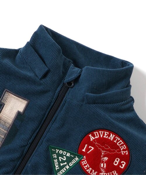 F.O.KIDS(エフオーキッズ)の「【ジュニア対応】裏ボアマウンテンジャケット(ブルゾン・キッズ・ネイビー/レインボー・90/100/110/120/130/140/150/160)」の12枚目の写真