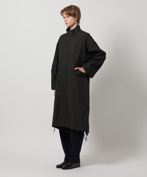 LOEFF(ロエフ)の「<LOEFF>オックス ミリタリー スタンドカラー コート UNISEX(その他アウター・レディース・ネイビー/ダークグレー・1/0/2)」の6枚目の写真