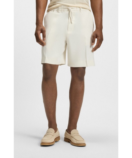 フォーマルショートパンツ リネンブレンド