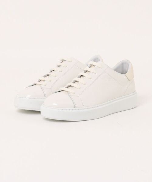 inter-chaussures(インターショシュール)の「【MARITAN】ベーシックコートタイプスニーカー(E5012E)(スニーカー・レディース・アイボリー/グリーン/ホワイト・39/38/36/37)」の2枚目の写真