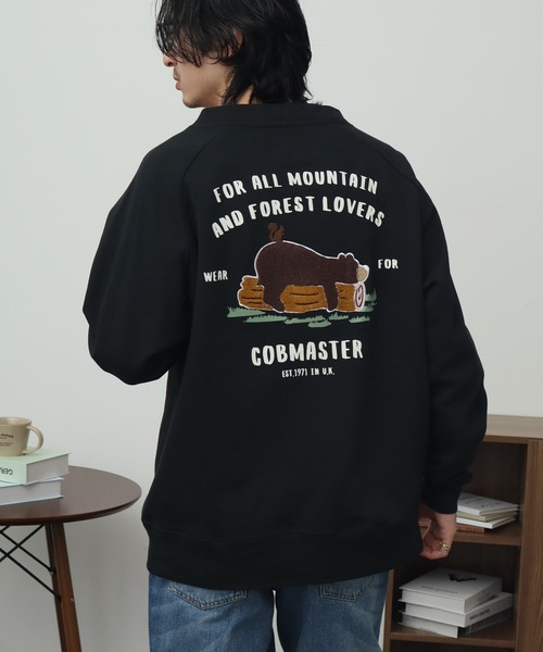 COBMASTER(コブマスター)の「【COBMASTER/コブマスター】裏毛 刺繍×プリント カーディガン(カーディガン/ボレロ・メンズ・ブラック/オートミール/ブラウン・M(38)/L(40)/XL(42))」の14枚目の写真