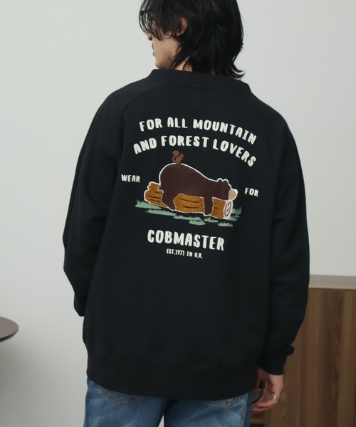 COBMASTER(コブマスター)の「【COBMASTER/コブマスター】裏毛 刺繍×プリント カーディガン(カーディガン/ボレロ・メンズ・ブラック/オートミール/ブラウン・M(38)/L(40)/XL(42))」の15枚目の写真