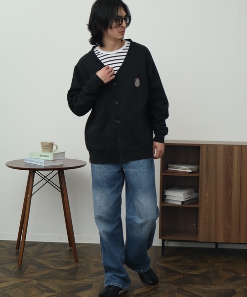 COBMASTER(コブマスター)の「【COBMASTER/コブマスター】裏毛 刺繍×プリント カーディガン(カーディガン/ボレロ・メンズ・ブラック/オートミール/ブラウン・M(38)/L(40)/XL(42))」の16枚目の写真