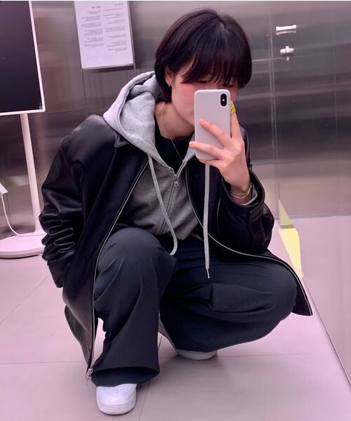 MUSINSA STANDARD（ムシンサスタンダード）の「リラックスフィットクルーネックTシャツ[ブラック]（Tシャツ/カットソー・メンズ・その他・XX-LARGE/XXX-LARGE/SMALL/MEDIUM/LARGE/X-LARGE）」の13枚目の写真