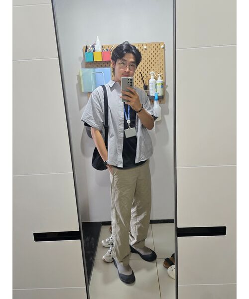 MUSINSA STANDARD（ムシンサスタンダード）の「リラックスフィットクルーネックTシャツ[ブラック]（Tシャツ/カットソー・メンズ・その他・XX-LARGE/XXX-LARGE/SMALL/MEDIUM/LARGE/X-LARGE）」の16枚目の写真
