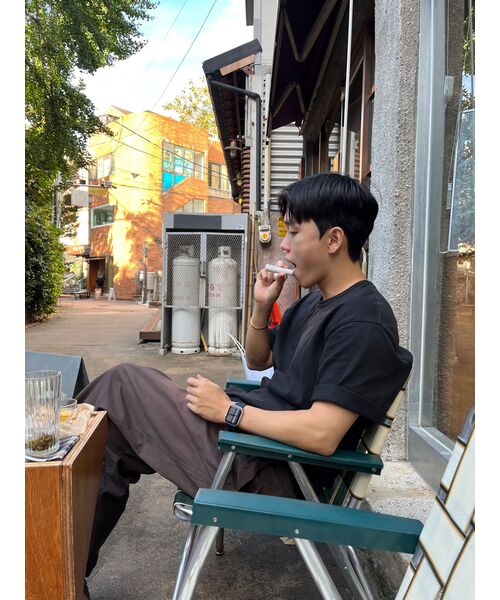 MUSINSA STANDARD（ムシンサスタンダード）の「リラックスフィットクルーネックTシャツ[ブラック]（Tシャツ/カットソー・メンズ・その他・XX-LARGE/XXX-LARGE/SMALL/MEDIUM/LARGE/X-LARGE）」の18枚目の写真