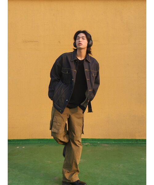 MUSINSA STANDARD（ムシンサスタンダード）の「リラックスフィットクルーネックTシャツ[ブラック]（Tシャツ/カットソー・メンズ・その他・XX-LARGE/XXX-LARGE/SMALL/MEDIUM/LARGE/X-LARGE）」の19枚目の写真