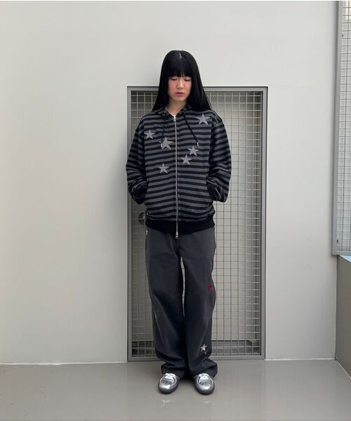 スターシンボルフード集業 [ストライプ]（パーカー）｜BAUF（バウフ