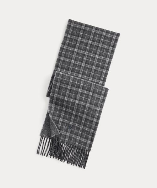 リバーシブル ウールブレンド スカーフ（マフラー）｜POLO RALPH