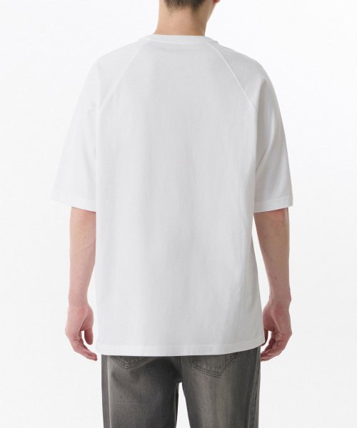 MUSINSA STANDARD（ムシンサスタンダード）の「リラックスドラグランTシャツ[ホワイト]（Tシャツ/カットソー・メンズ・その他・SMALL/MEDIUM/LARGE/X-LARGE/XX-LARGE/XXX-LARGE）」の2枚目の写真