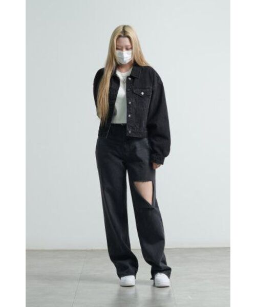 MUSINSA STANDARD WOMAN（ムシンサスタンダードウーマン）の「[クールタンダード] ウィメンズ クルーネック クロップTシャツ [クリーム]（Tシャツ/カットソー・レディース・その他・SMALL/MEDIUM/LARGE/X-LARGE/X-SMALL）」の7枚目の写真