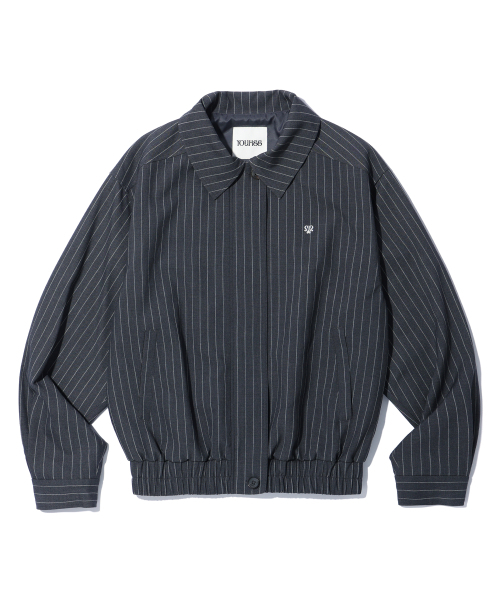 YOUHEE（ユヒ）の「PIN STRIPE BOMBER JACKET CHARCOAL（その他アウター・レディース・その他・FREE）」の2枚目の写真