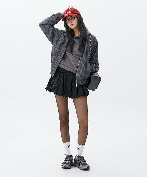 YOUHEE（ユヒ）の「PIN STRIPE BOMBER JACKET CHARCOAL（その他アウター・レディース・その他・FREE）」の11枚目の写真